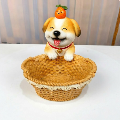 Dog Figurine Decor – Cute Minimalist Puppy Sculpture