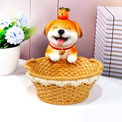 Dog Figurine Decor – Cute Minimalist Puppy Sculpture