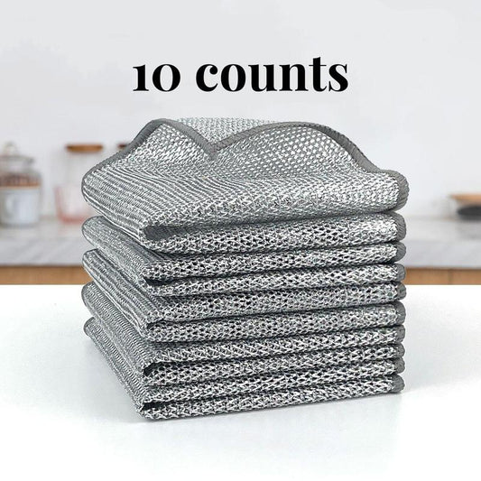 🔥All-Purpose DiamondWeave Cloths – Reusable Scrubber for Non-Stick Pans, Dishes & Counters.Buy a 30-pack for just $0.79 per piece