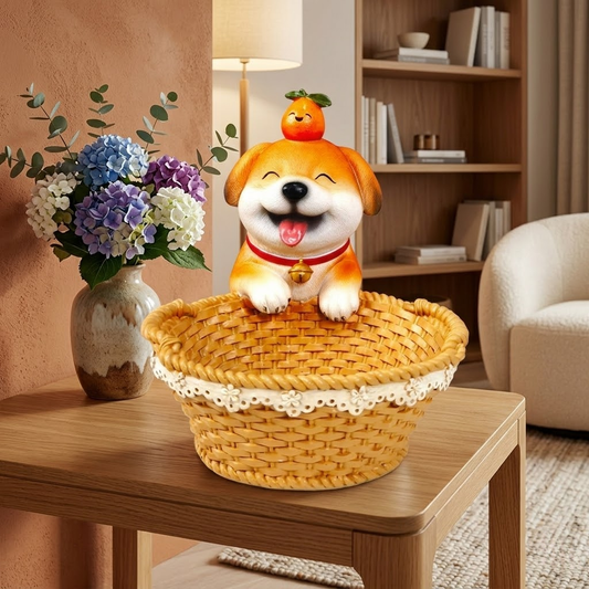 Dog Figurine Decor – Cute Minimalist Puppy Sculpture