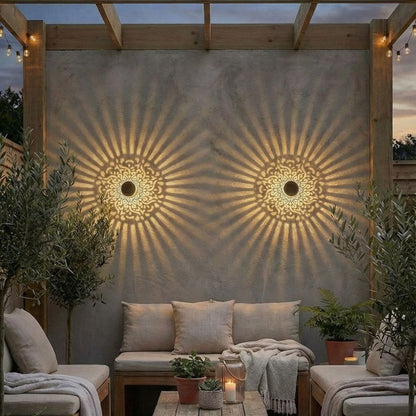 🔥Last Day Sale Buy 2 Get 1 Free $14.99 Each🔥 Decorative Solar Mandala Lights