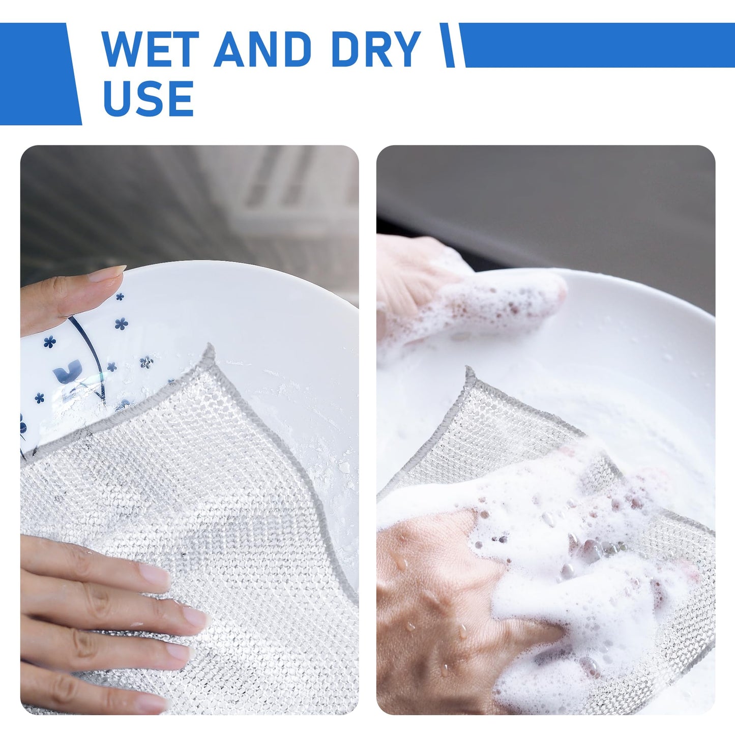 🔥All-Purpose DiamondWeave Cloths – Reusable Scrubber for Non-Stick Pans, Dishes & Counters.Buy a 30-pack for just $0.79 per piece