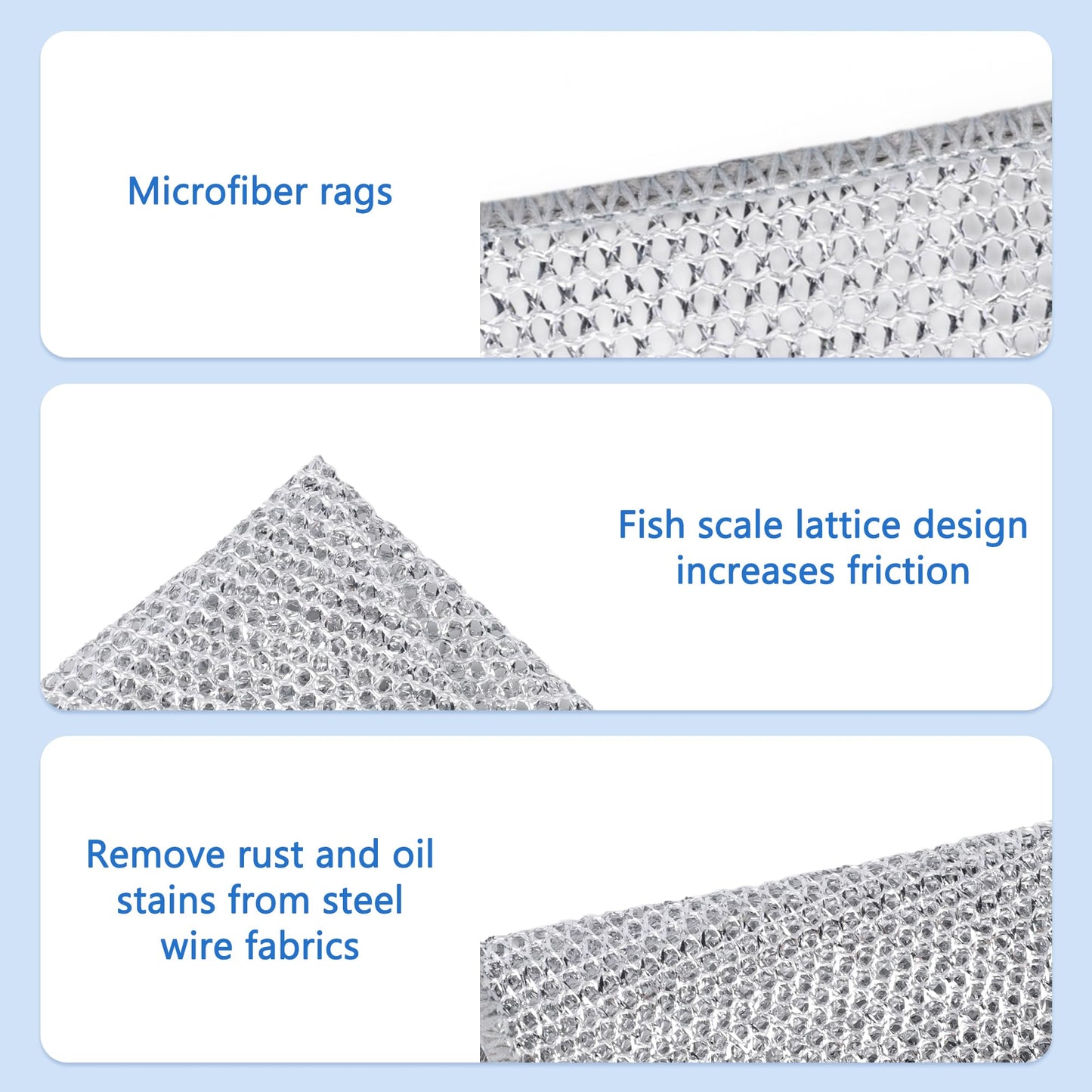 🔥All-Purpose DiamondWeave Cloths – Reusable Scrubber for Non-Stick Pans, Dishes & Counters.Buy a 30-pack for just $0.79 per piece