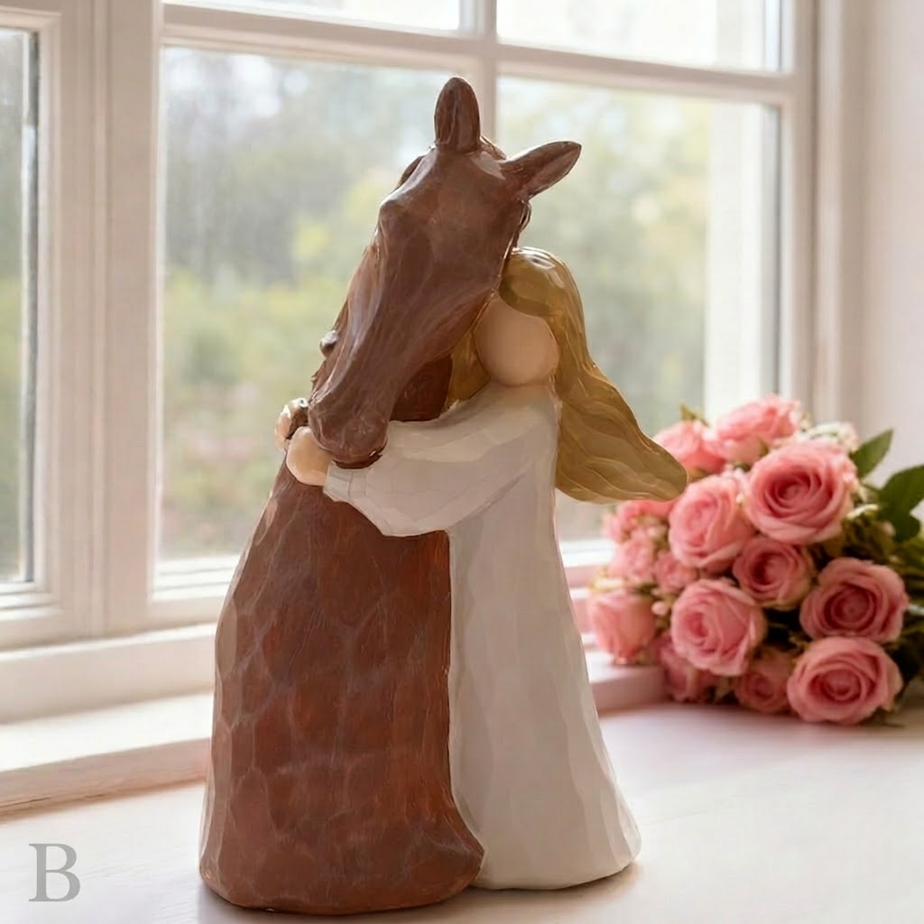 Elegant Angel Sculpture – Minimalist Guardian Angel Home Decor