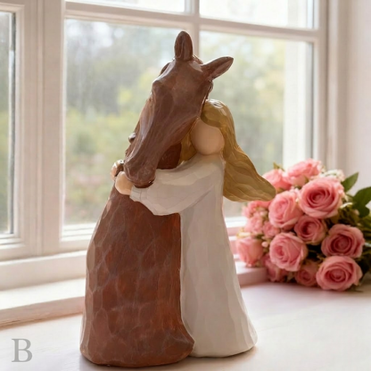 Elegant Angel Sculpture – Minimalist Guardian Angel Home Decor