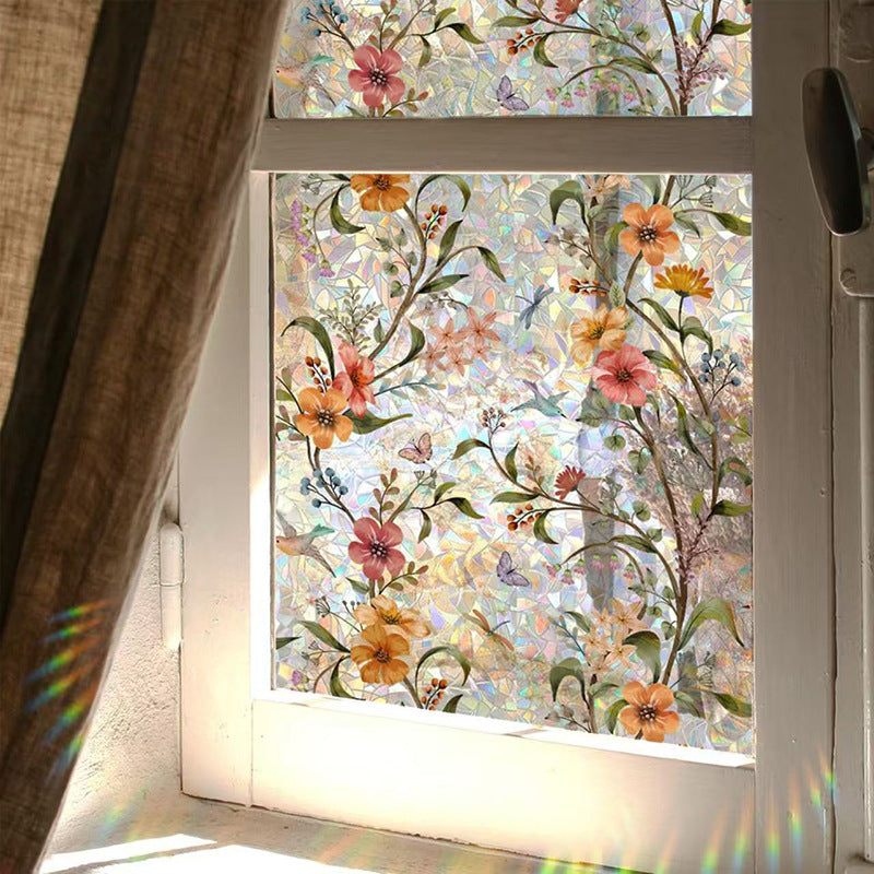 Colorful Floral Window Garden Clings