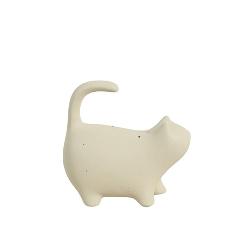 Nordic Minimalist Ceramic Cat Figurine