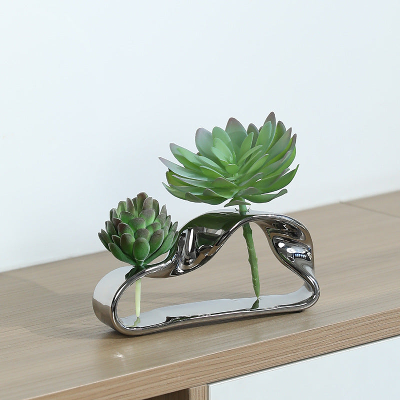Modern Minimalist Ceramic Vase – Elegant Decorative Home Accent