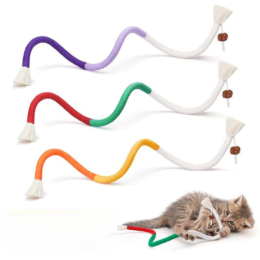 Catnip-Infused Cotton Chew Ropes for Cats