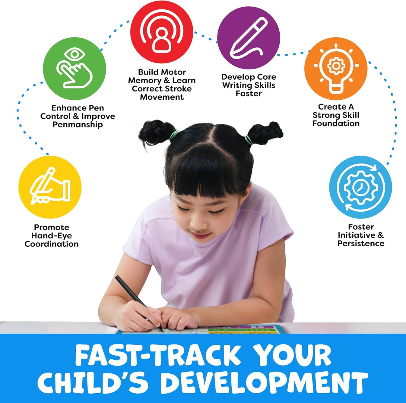 💥LAST DAY SALE 48%OFF💥📚MagicBook | Kids Practice Copybook Set (4Pcs/Set)