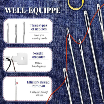 Hot Sale 49% Off 🧵 37Pcs Sewing Tool Set with Big Eye Easy-Thread Needles ✂️