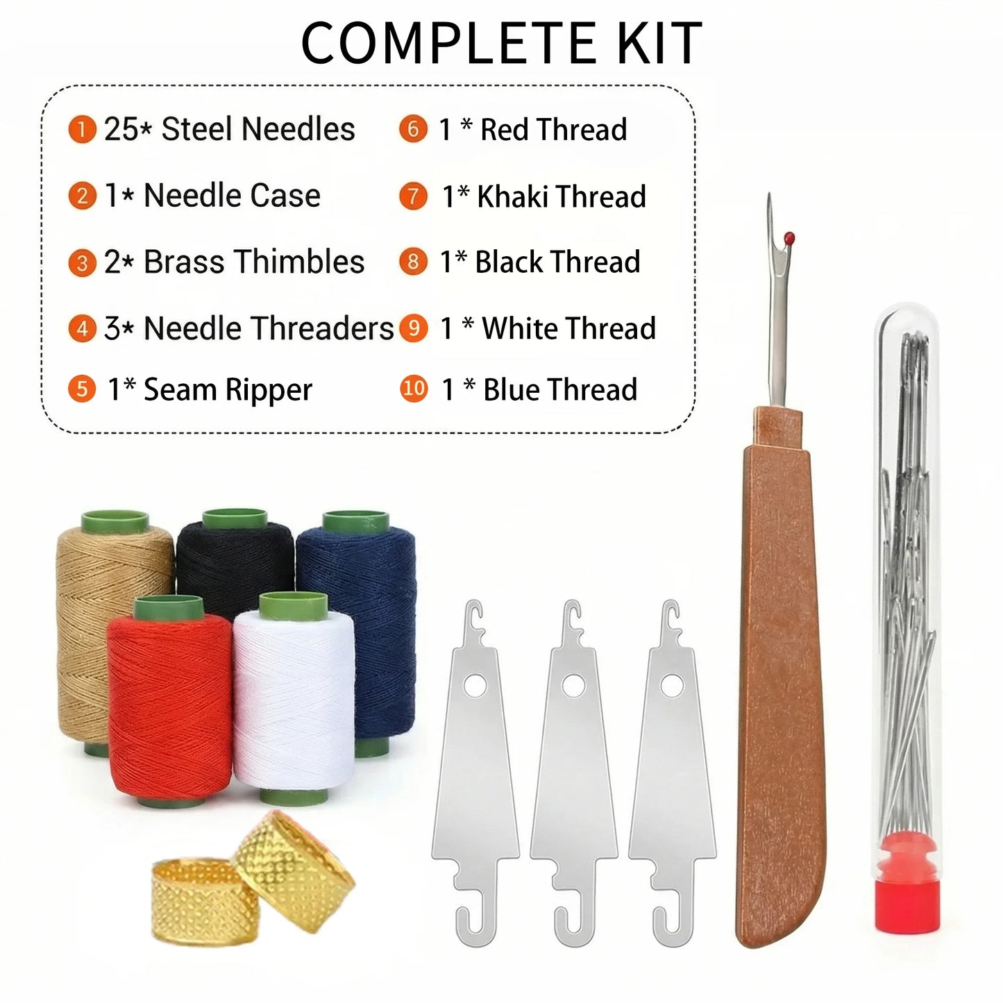 Hot Sale 49% Off 🧵 37Pcs Sewing Tool Set with Big Eye Easy-Thread Needles ✂️