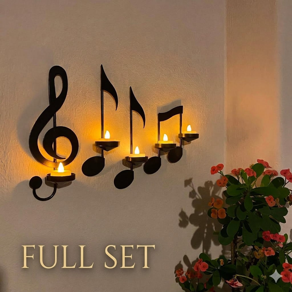 European Music Note Sculpture – Elegant Artistic Home Decor