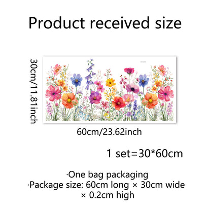 ✨LAST DAY: 49% OFF! - 💐Colorful Floral Bouquet Window Sticker🖼️(Cut to size freely)