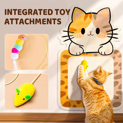 🐱No-Drill Cat Wall Scratcher – Fun & Easy